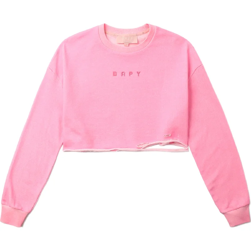 BAPY CROPPED SWEATSHIRT LADIES Hoodie with Drawcord Adjustable Secure