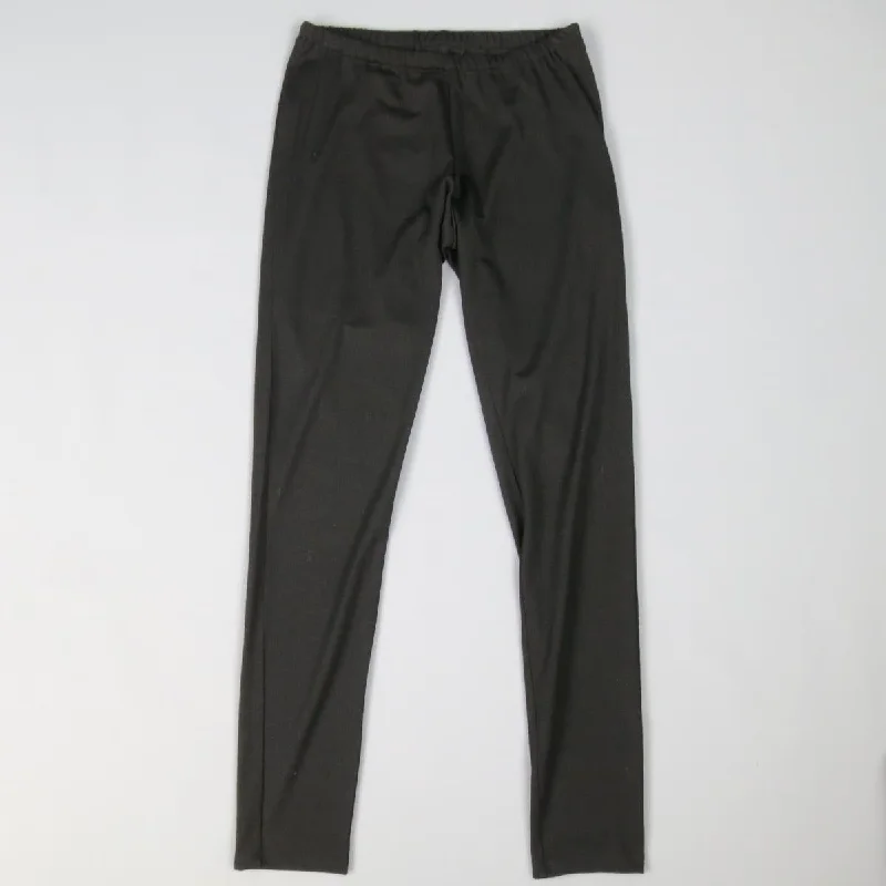 YOHJI YAMAMOTO Size 2 Black Wool Blend Stretch Leggings Comfortable Wide-Band Leggings YOHJI YAMAMOTO Size 2 Black Wool Blend Stretch Leggings Comfortable Wide-Band Leggings