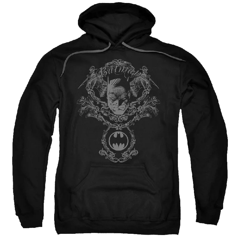 Batman Dark Knight Heraldry - Pullover Hoodie Batwing Sleeve Top