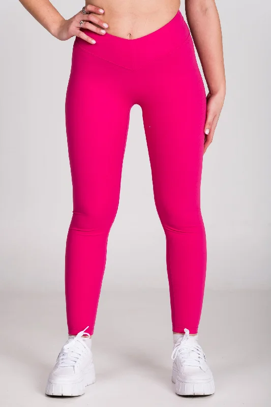 LYOM™ Air Space Leggings - Magenta Elegant Casual Fit Leggings