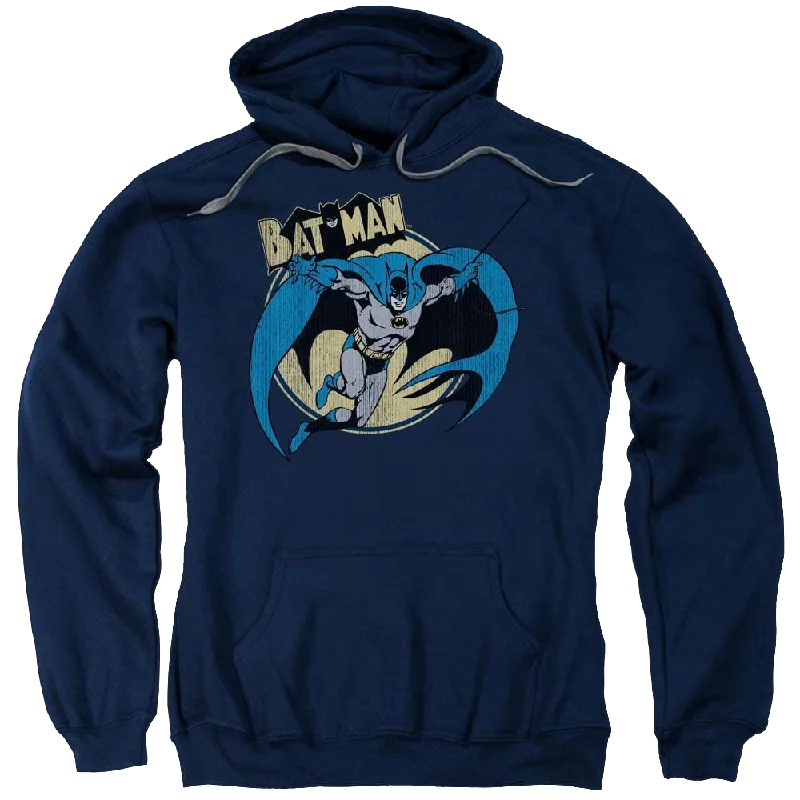 Batman Through The Night - Pullover Hoodie Open Neck Pullover