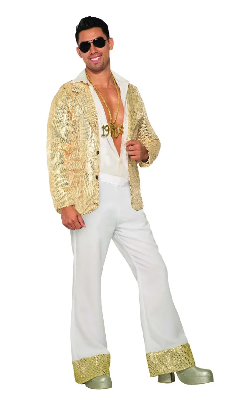 Disco Trousers White Sequins Trousers trendy modern