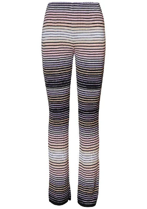 Striped Black Pastel Trousers Trousers Business Professional