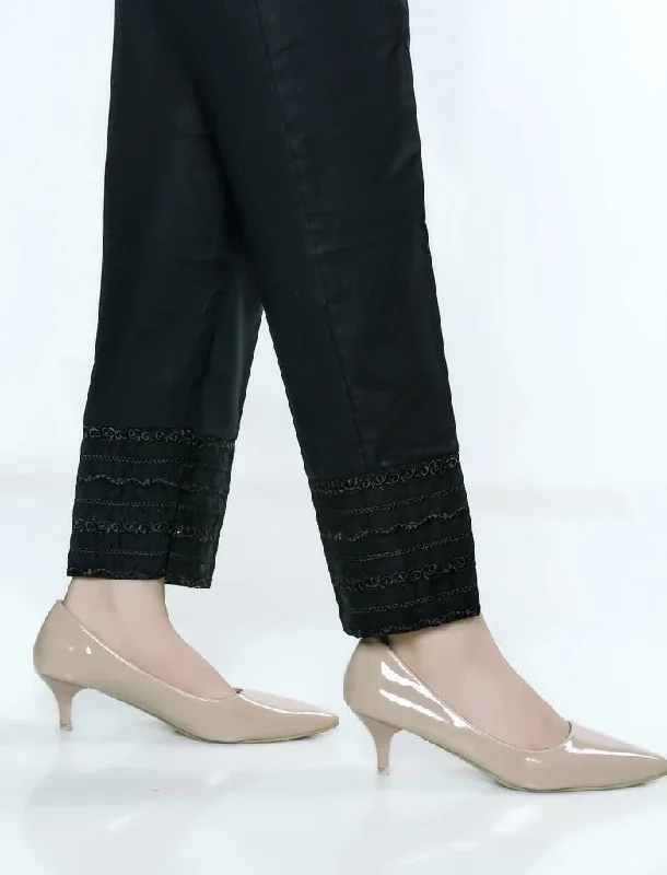 Lakhany 01 Piece Embroidered Stitched Trousers LSM-T-1817-Black Trousers Summer Linen Lakhany 01 Piece Embroidered Stitched Trousers LSM-T-1817-Black Trousers Summer Linen
