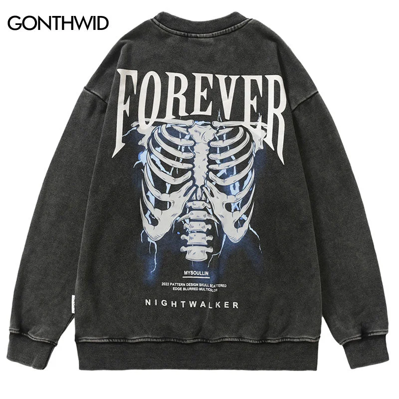 Hip Hop Vintage Hoodie Sweatshirt Skeleton Skull Print Crewneck Distressed Wash Hoodie 2023 Harajuku Casual Punk Goth Pullover Hoodie with Reflective Safety Nightwear Hip Hop Vintage Hoodie Sweatshirt Skeleton Skull Print Crewneck Distressed Wash Hoodie 2023 Harajuku Casual Punk Goth Pullover Hoodie with Reflective Safety Nightwear