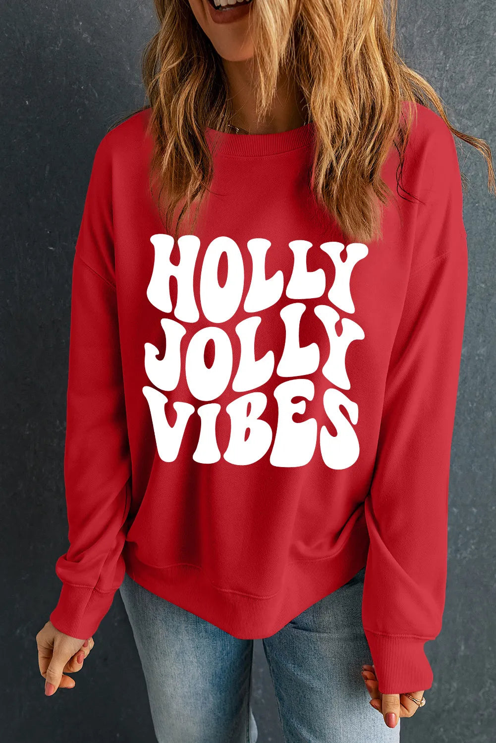 Hazel Blues® | Letter Graphic Round Neck Long Sleeve Sweatshirt Hoodie with Earth Tones Natural Calm Hazel Blues® | Letter Graphic Round Neck Long Sleeve Sweatshirt Hoodie with Earth Tones Natural Calm