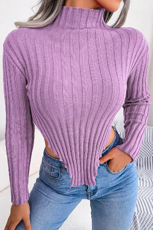HIGH NECK CORDUROY SEXY CUT OUT WAIST CROP TOP Sequined Glittery Shiny