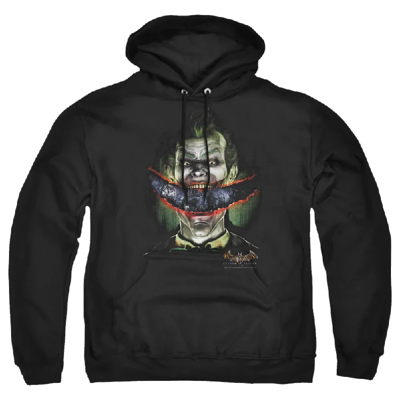 Batman - Arkham Crazy Lips - Pullover Hoodie Shirred Sleeve Feminine