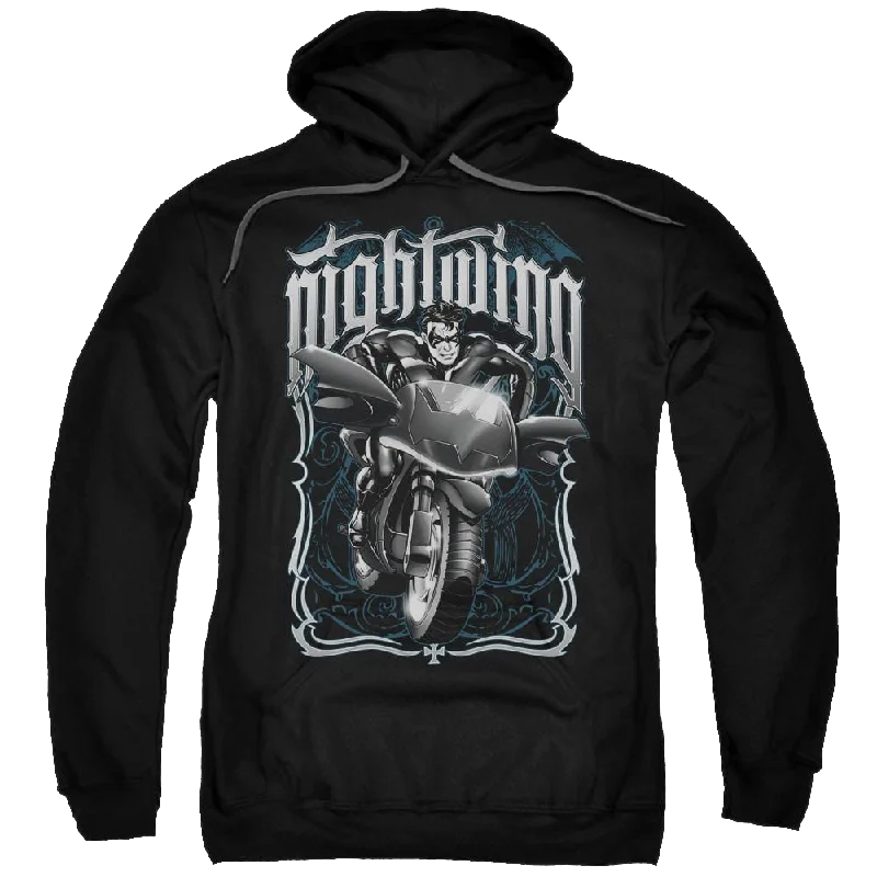 Batman Nightwing Biker - Pullover Hoodie dolman Sleeve Top