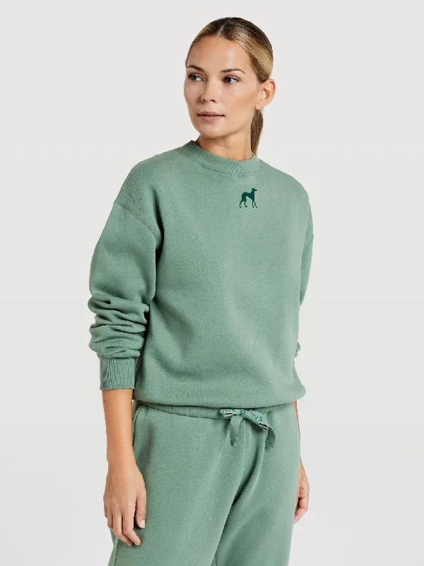 Sweatshirt with bottom tape and chest print Hoodie with Hem Frayed Vintage Worn