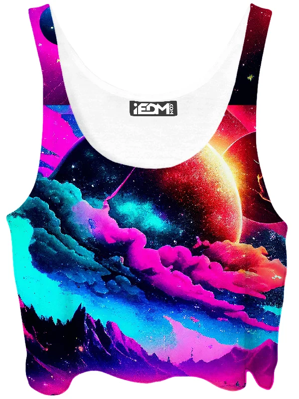 Psy Cosmos Crop Top Casual Formal Business