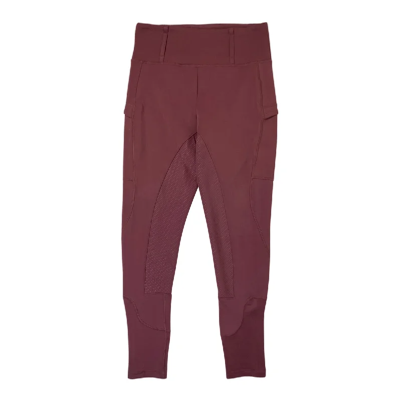 HH Unique High Waist Leggings in Burgundy - Women's Large Comfortable Printed Workout Leggings HH Unique High Waist Leggings in Burgundy - Women's Large Comfortable Printed Workout Leggings