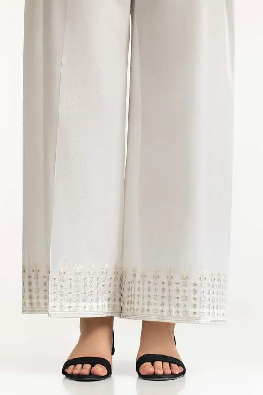 Gul Ahmed Stitched White Lawn Embellished Trouser IUSTTR-42014 Trousers Ceremony Elegant Gul Ahmed Stitched White Lawn Embellished Trouser IUSTTR-42014 Trousers Ceremony Elegant