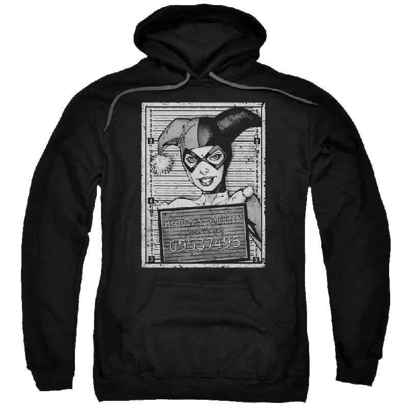 Batman Harley Inmate - Pullover Hoodie Bardot Neck Top