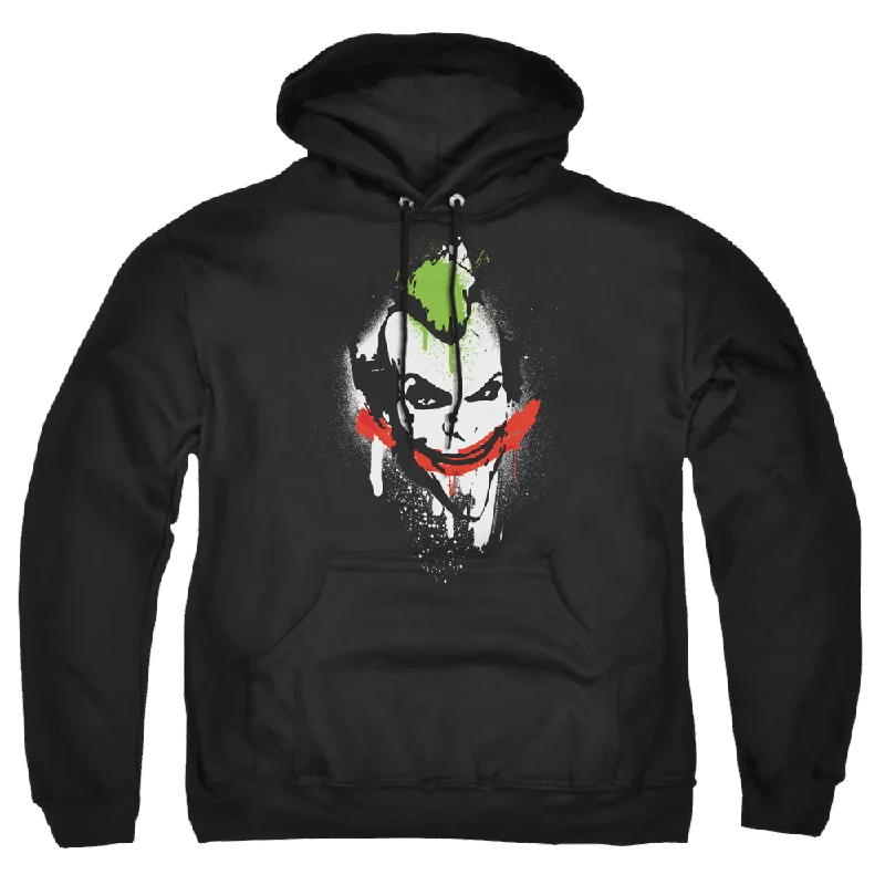 Batman - Arkham Spraypaint Smile - Pullover Hoodie Crew Neck Wool