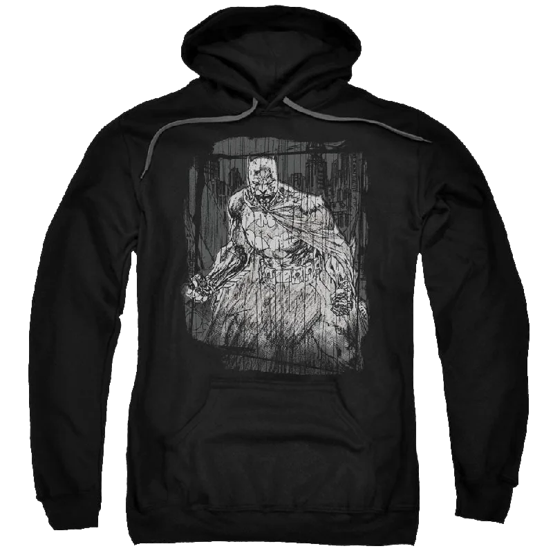 Batman Pencilled Rain - Pullover Hoodie Blouson Sleeve Pullover