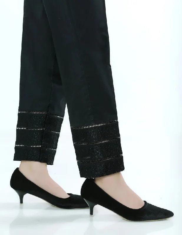 Lakhany 01 Piece Embroidered Stitched Trousers LSM-T-1624-Black Trousers Custom Made Lakhany 01 Piece Embroidered Stitched Trousers LSM-T-1624-Black Trousers Custom Made