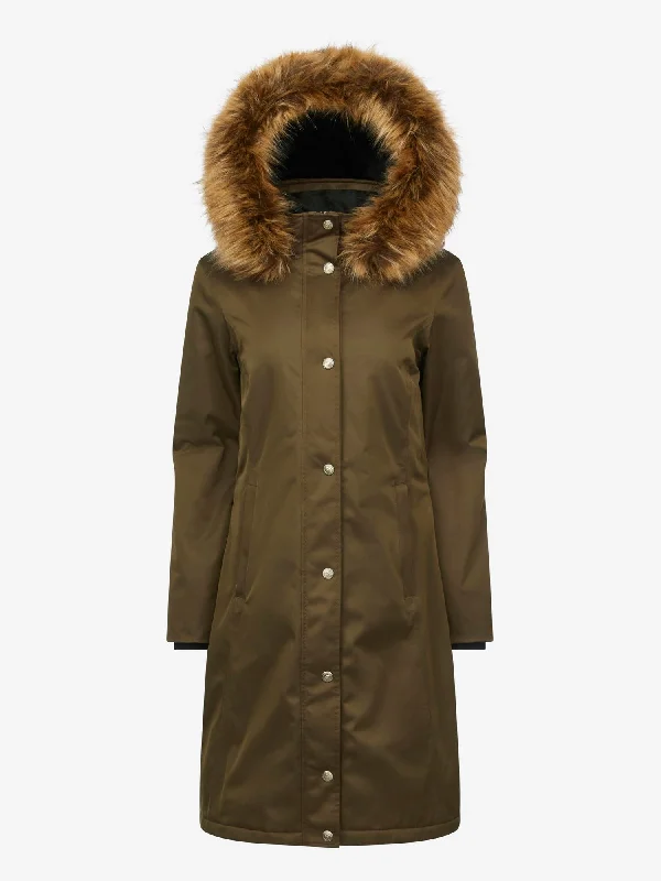 LeMieux Anya Waterproof Riding Coat Alpine Solid Print Jacquard