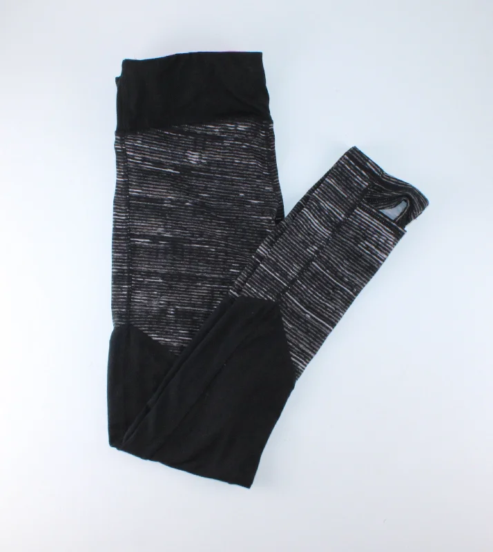 ARDENES ATHLETIC LEGGINGS LADIES MEDIUM PRE-LOVED Trendy Black Mesh Leggings