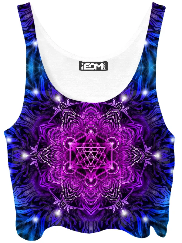 Merkabah Tundra Crop Top Mesh Canvas Denim