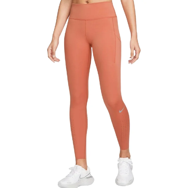 Nike Epic Luxe Peach Leggings Trendy Mesh Leggings