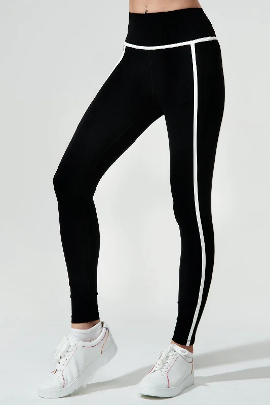 Ludic Legging - Jet Black Trendy Sweat-Wicking Workout Leggings