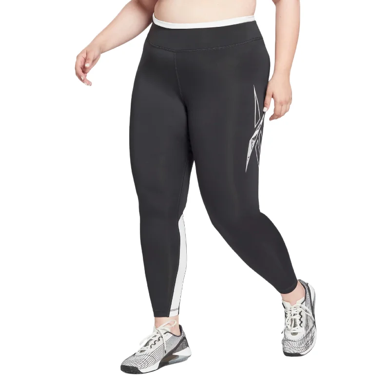 REEBOX - Plus Size Logo Graphic Leggings Trendy Adjustable Waist Leggings