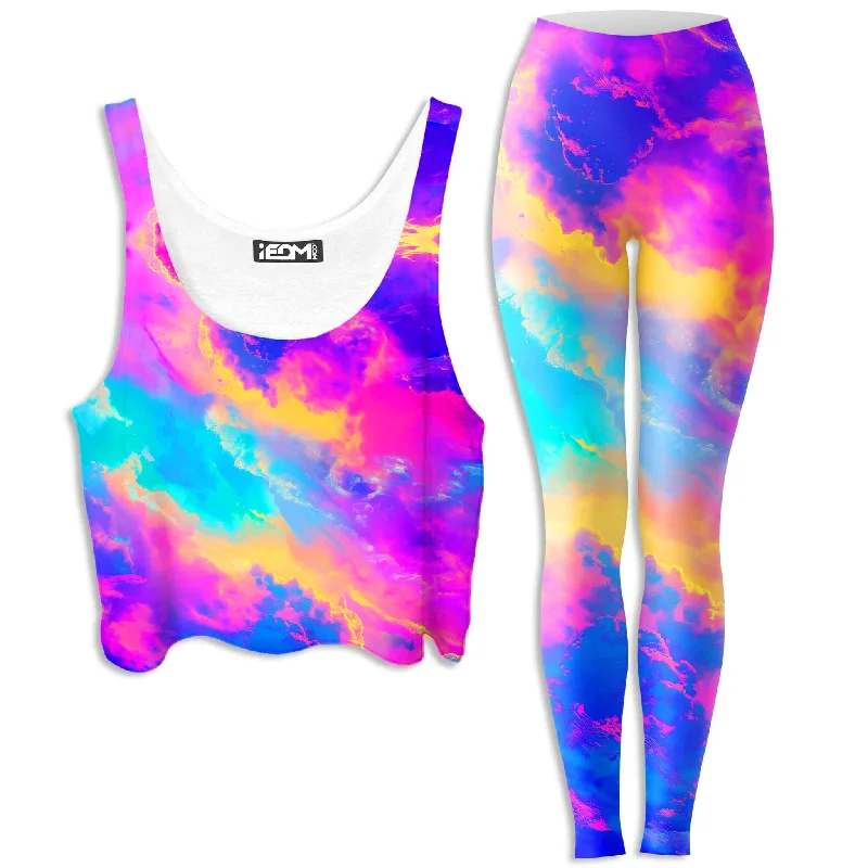 Cloudopia Crop Top and Leggings Combo Modern Contemporary Chic