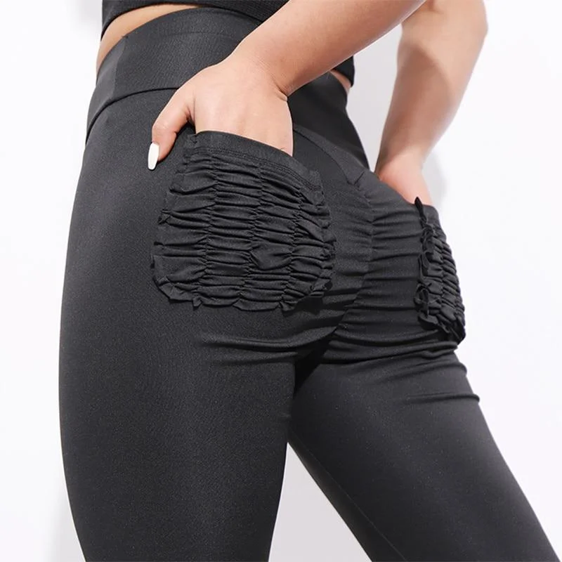Scrunch Butt Leggings with Pockets Comfortable Running Leggings