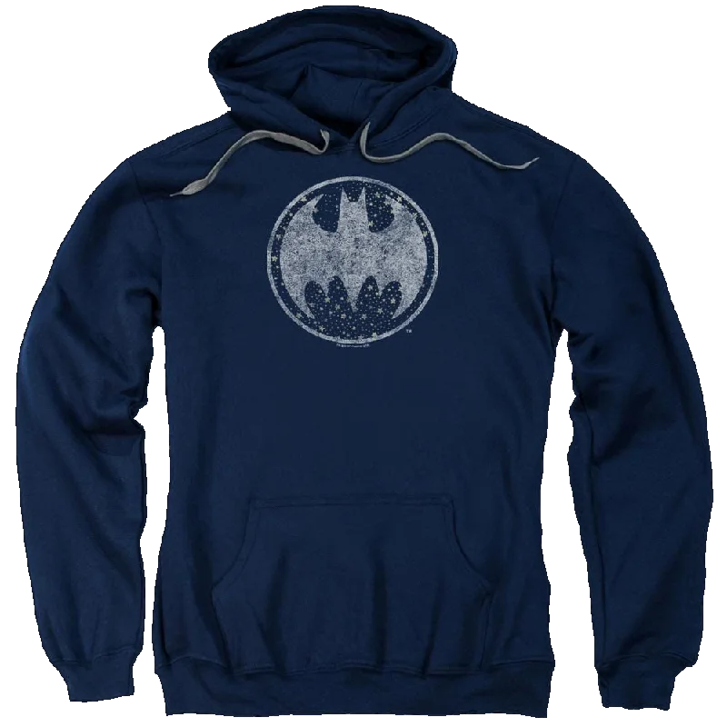 Batman Starry Night Shield - Pullover Hoodie High Neck Pullover