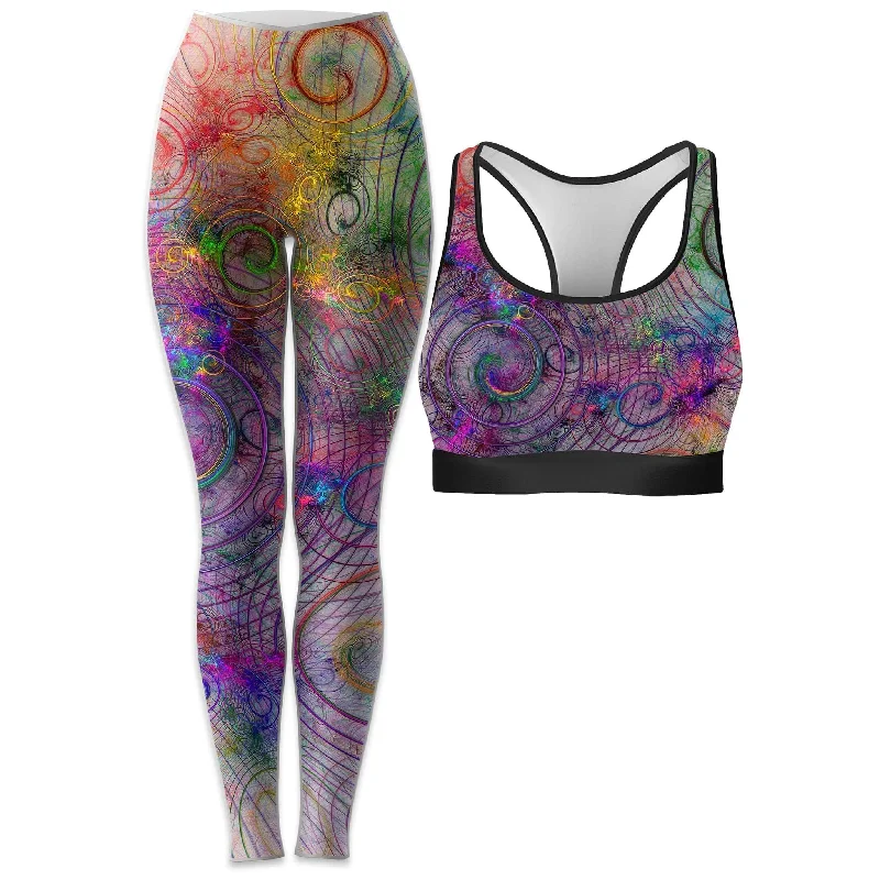Mental Tweak Rave Bra and Leggings Combo Stylish Side-Stripe Leggings