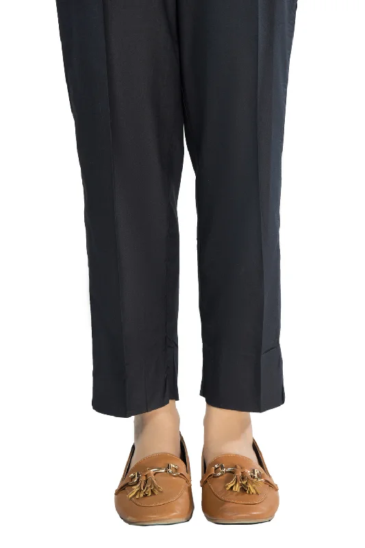 Dyed Cambric Trouser Trousers High Rise Slim Fit