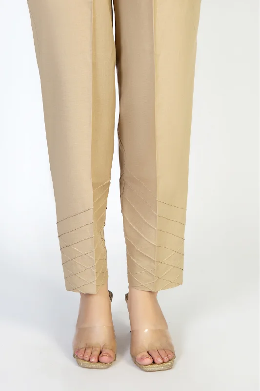 Dyed Cambric Trouser Trousers Low Rise Relaxed