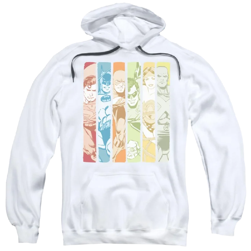 DC Comics Justice League Columns - Pullover Hoodie Cable Knit Chunky