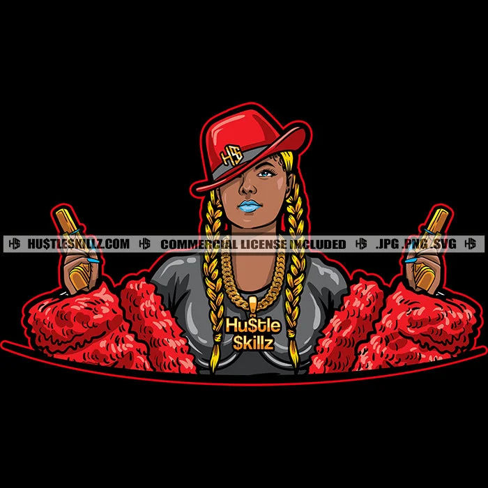 Gangster Woman Wearing Red Hat Carrying Two Gold Guns Pistols Weapons Gold Braids Red Fur Coat Skillz JPG PNG Clipart Cricut Silhouette Cut Cutting Cardigan Sweater Pullover Gangster Woman Wearing Red Hat Carrying Two Gold Guns Pistols Weapons Gold Braids Red Fur Coat Skillz JPG PNG Clipart Cricut Silhouette Cut Cutting Cardigan Sweater Pullover