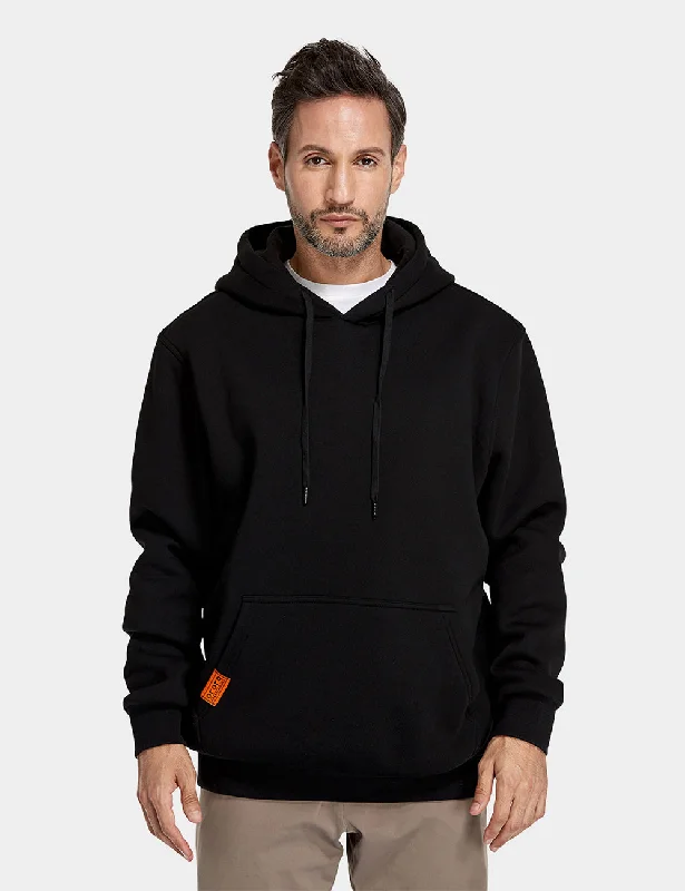 Final Sale - Unisex Heated Pullover Hoodie with Heating on Chests Hoodie with Hem Frayed Vintage Worn Final Sale - Unisex Heated Pullover Hoodie with Heating on Chests Hoodie with Hem Frayed Vintage Worn