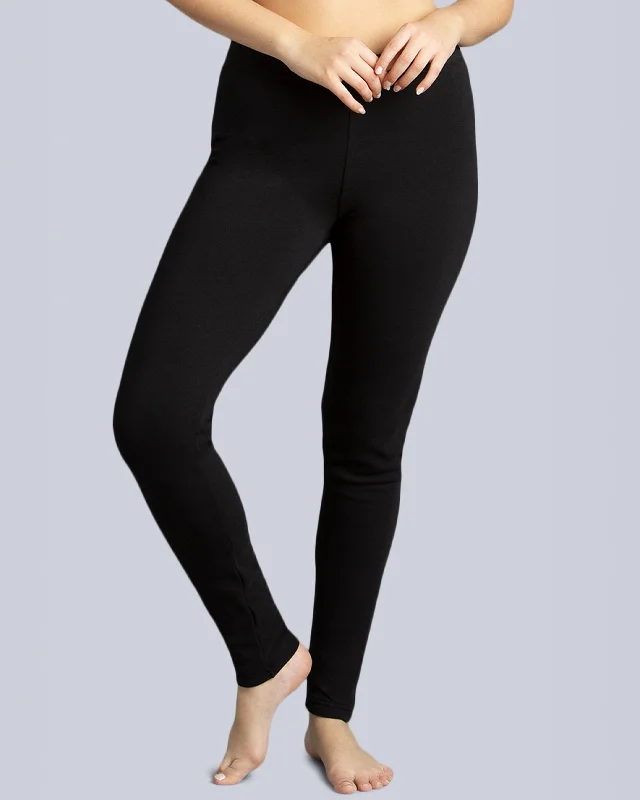 Women Velvet-Lined Winter Legging Fashionable Floral Active Leggings