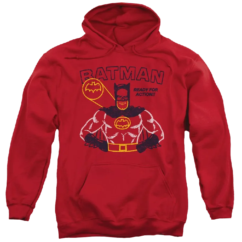 Batman Ready For Action - Pullover Hoodie Chenille Soft Sweater