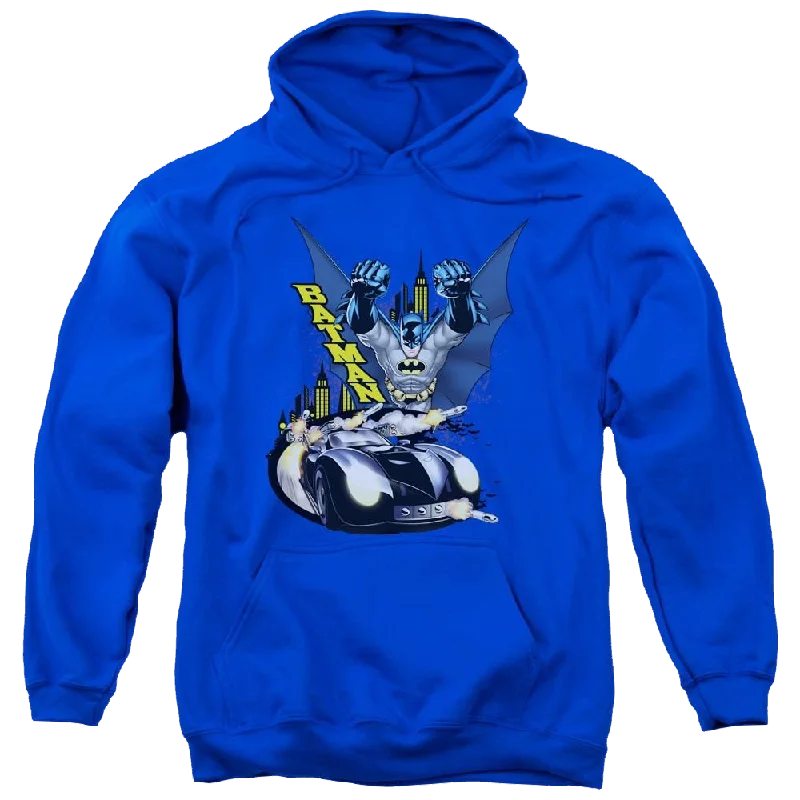 Batman By Air & By Land - Pullover Hoodie Over Sleeve Pullover