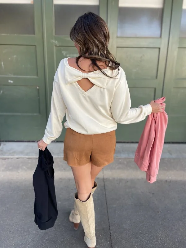 Hazel Blues® | PREORDER: Bow Back Sweatshirt in Three Colors Hoodie with Full-Zip Functional Layering Hazel Blues® | PREORDER: Bow Back Sweatshirt in Three Colors Hoodie with Full-Zip Functional Layering