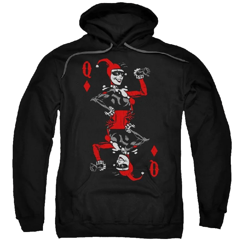 Batman Quinn Of Diamonds - Pullover Hoodie Faux Fur Trim