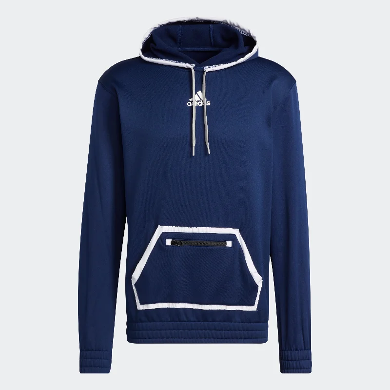 Men's adidas Team Issue Pullover Hoodie Long Bell Sleeve