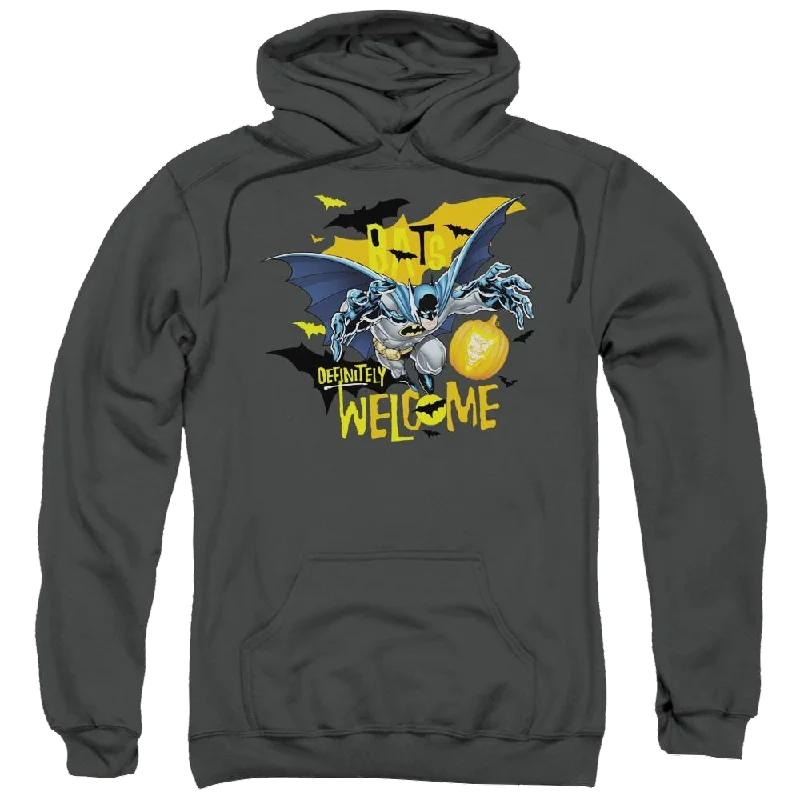 Batman Bats Welcome - Pullover Hoodie Tight Sleeve Top