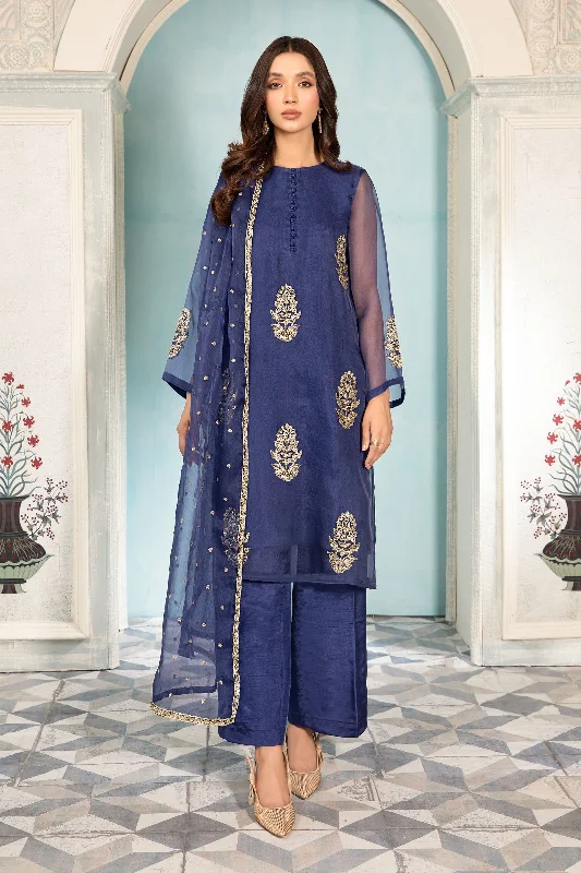 Elegant Pakistani Blue Dress in Kameez Trouser Style Trousers Hiking Durable