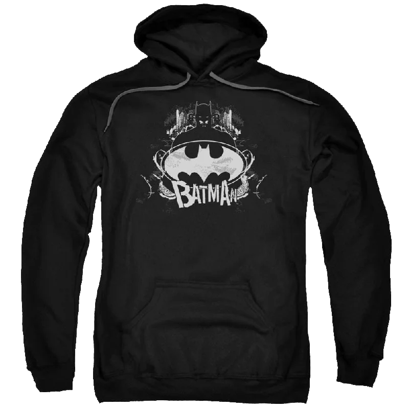 Batman Grim & Gritty - Pullover Hoodie Mock Neck Pullover