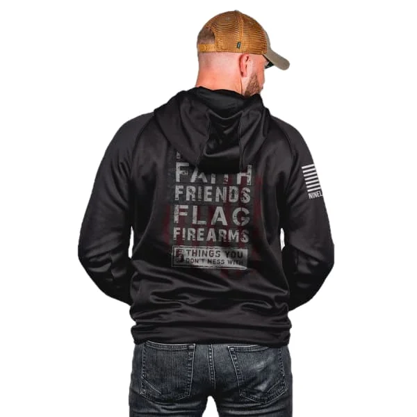 5 Things Tailgater Hoodie by Nine Line Hooded Sweatshirt Casual Wear Street Style