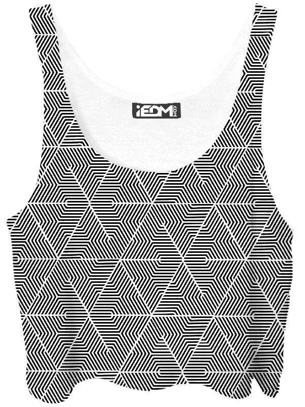 Alignment Crop Top Chenille Blend Fleece Blend Nylon Blend