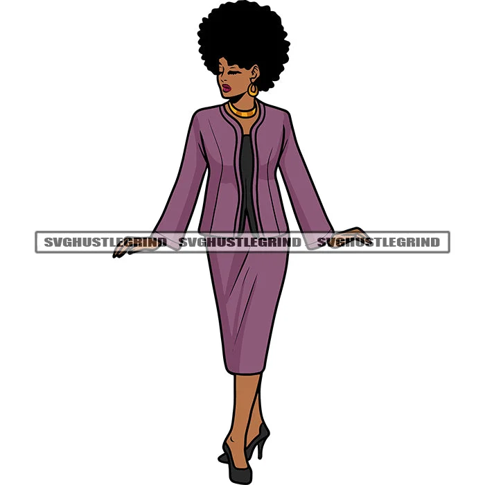 Gangster African American Woman Afro Short Hairstyle Design Element Close Eyes Business Woman Wearing Coat White Background SVG JPG PNG Vector Clipart Cricut Silhouette Cut Cutting Buttoned Zippered Snapped Gangster African American Woman Afro Short Hairstyle Design Element Close Eyes Business Woman Wearing Coat White Background SVG JPG PNG Vector Clipart Cricut Silhouette Cut Cutting Buttoned Zippered Snapped
