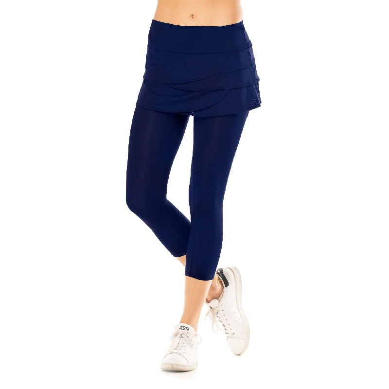 Lucky in Love Scallop Womens Tennis Skirt with Capri Leggings Trendy Seamless Sports Leggings Lucky in Love Scallop Womens Tennis Skirt with Capri Leggings Trendy Seamless Sports Leggings
