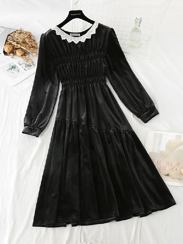 High waist velvet dress with coat  4785 Rayon Velvet Corduroy
